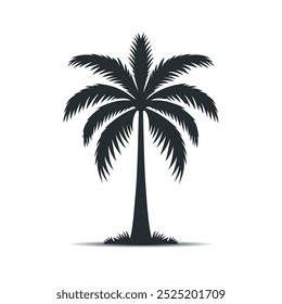 palm tree silhouette vector design