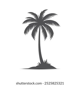 palm tree silhouette vector design