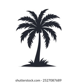 palm tree silhouette vector design