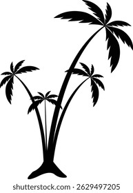 palm tree silhouette vector epc