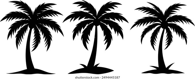 palm tree silhouette vector illustration