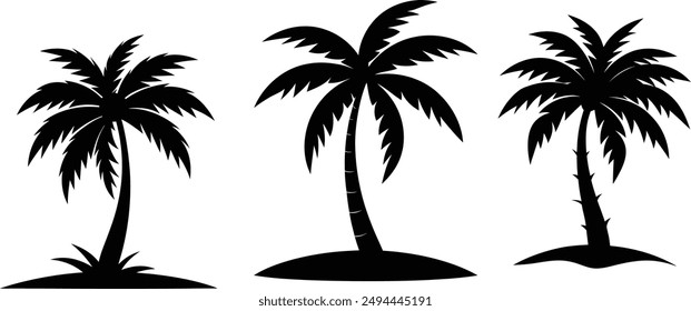 palm tree silhouette vector illustration