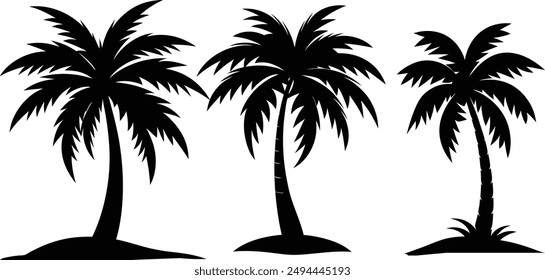 palm tree silhouette vector illustration