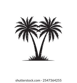 Palme Silhouette, Vektorgrafik