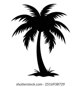Palm Tree Silhouettes vector graphic.