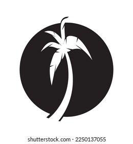 Palmen Sommer Symbol Vektorgrafik Vorlage Design