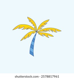 Palm Tree Summer Illustration for design needs, Landing Pages, Animation, Apps, Presentations, Content Creator and other Promotions
