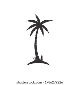 Palm tree summer illustration  vector design