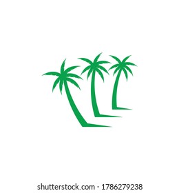 Palm tree summer illustration  vector design