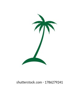 Palm tree summer illustration  vector design