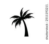 Palm tree summer logo template vector illustration