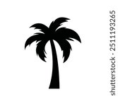 Palm tree summer logo template vector illustration