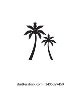 Palm tree summer logo template vector illustration