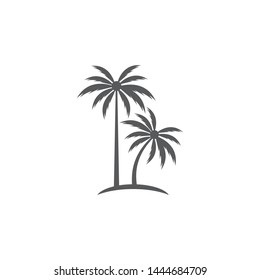 Palm tree summer logo template vector illustration