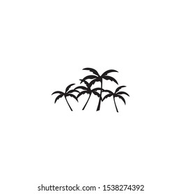 Palm tree summer logo template vector illustration
