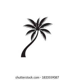 Palm tree summer logo template vector illustration