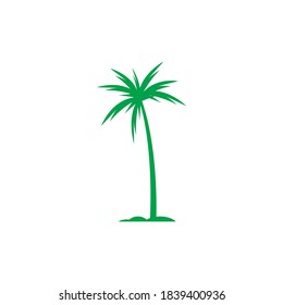 Palm tree summer logo template vector illustration