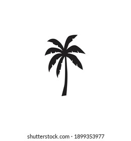 Palm tree summer logo template vector illustration