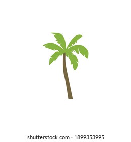 Palm tree summer logo template vector illustration