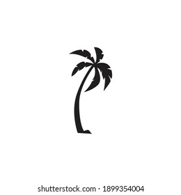 Palm tree summer logo template vector illustration