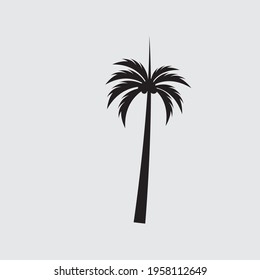 Palm tree summer logo template vector illustration