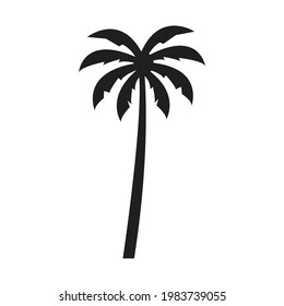 Palm tree summer logo template vector illustration