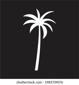 Palm-Baum-Sommerlogo-Vorlage, Vektorgrafik