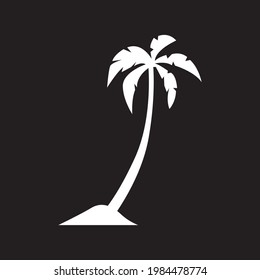 Palm tree summer logo template vector illustration