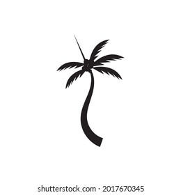 Palm tree summer logo template vector illustration