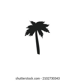 Plantilla de logotipo de verano de árbol de palma ilustración vectorial