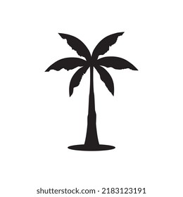 Palm tree summer logo template vector illustration