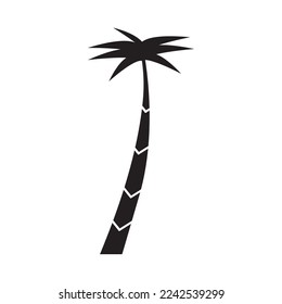 Palm-Baum-Sommerlogo-Vorlage, Vektorgrafik