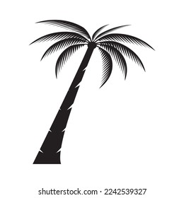 Palm tree summer logo template vector illustration