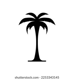 Palm-Baum-Sommerlogo-Vorlage, Vektorgrafik