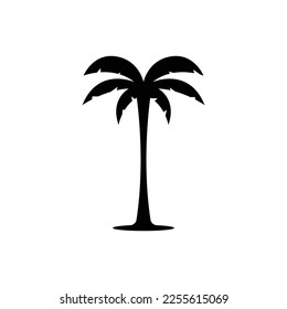 Palm tree summer logo template vector illustration