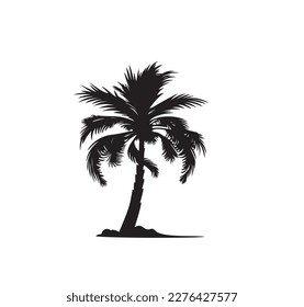 Palm tree summer logo template vector illustration Eps 10