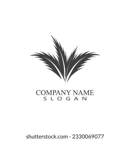 Palm tree summer logo template vector illustration holiday business element and symbol design 