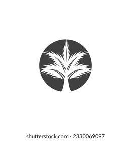 Plantilla de logotipo de verano de palmera ilustración vectorial ilustración de vacaciones elemento empresarial y diseño de símbolos 