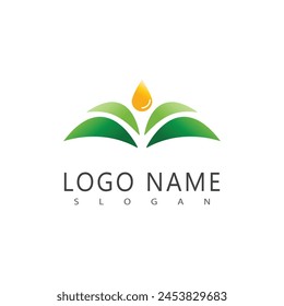 Palm tree summer logo template vector illustration