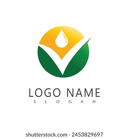 Palm tree summer logo template vector illustration