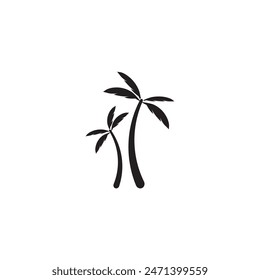 Palme Sommer-Logo Vorlage Vektorillustration