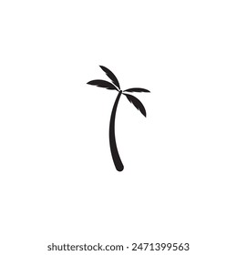 Palm tree summer logo template vector illustration