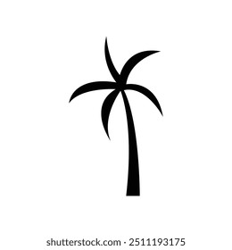 Palm tree summer logo template vector illustration