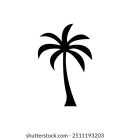Palm tree summer logo template vector illustration