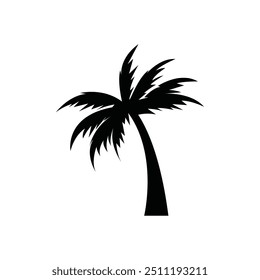 Palm tree summer logo template vector illustration