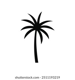 Palm tree summer logo template vector illustration