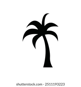 Palm tree summer logo template vector illustration
