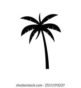 Palm tree summer logo template vector illustration