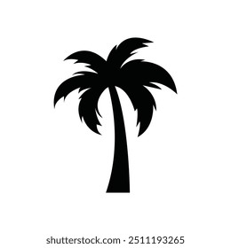 Palm tree summer logo template vector illustration