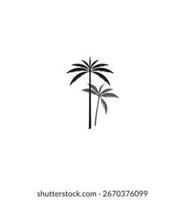 Palm tree verão modelo vetor ilustração
